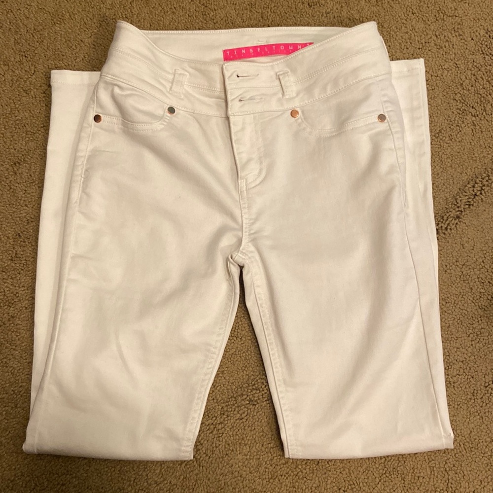 Tinseltowm white jeans